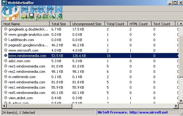 WebSiteSniffer(网页嗅探工具) 1.5.1 绿色中文版