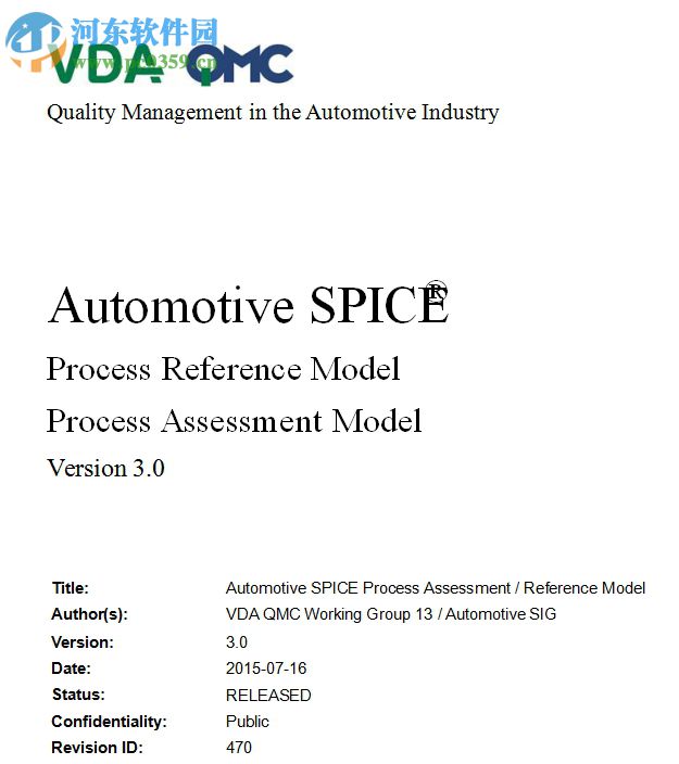Automotive SPICE(免费完整版PDF) 3.0 翻译版
