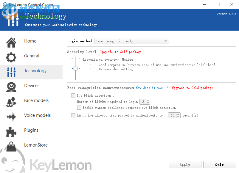 KeyLemon(人脸识别开机软件)下载 3.2.3 免费版