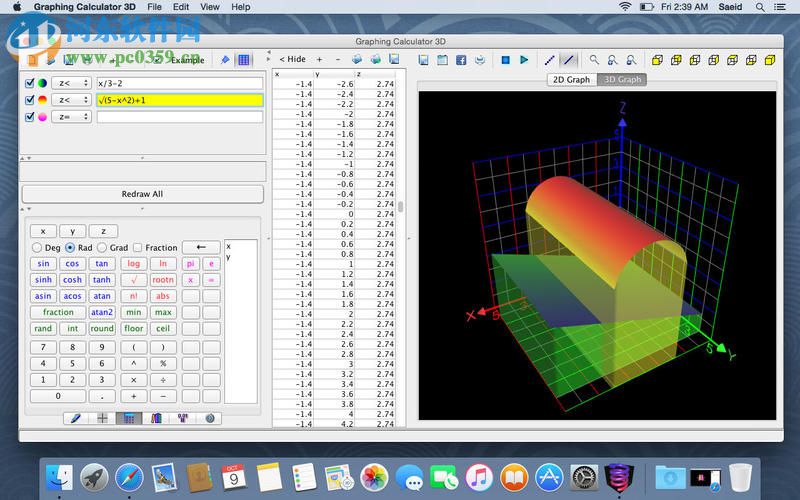 Graphing Calculator 3D for Mac(<a href=https://www.pc0359.cn/k/tubiaozhziuo/ target=_blank class=infotextkey>图表制作软件</a>) 6.6