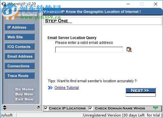 邮件IP追踪工具(WhereIsIP) 附使用教程 2.20 官方版
