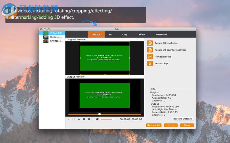 4K UHD Converter for Mac(4k视频转换软件) 6.5.59