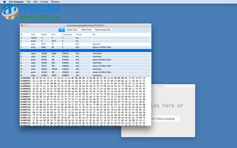 FLV Viewer for Mac(FLV文件分析查看工具) 1.1
