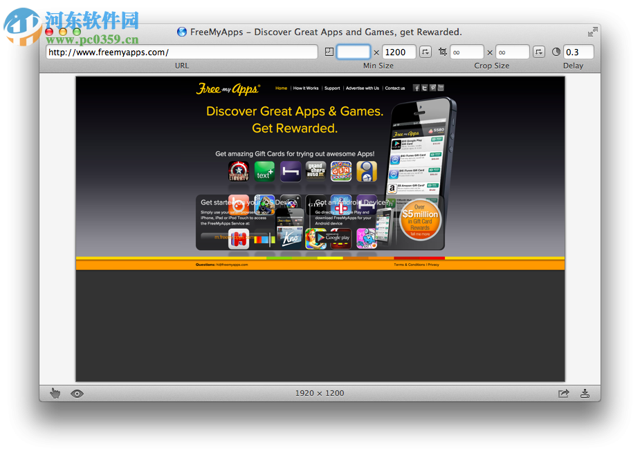 BrowseShot for Mac(网页截图工具) 1.0