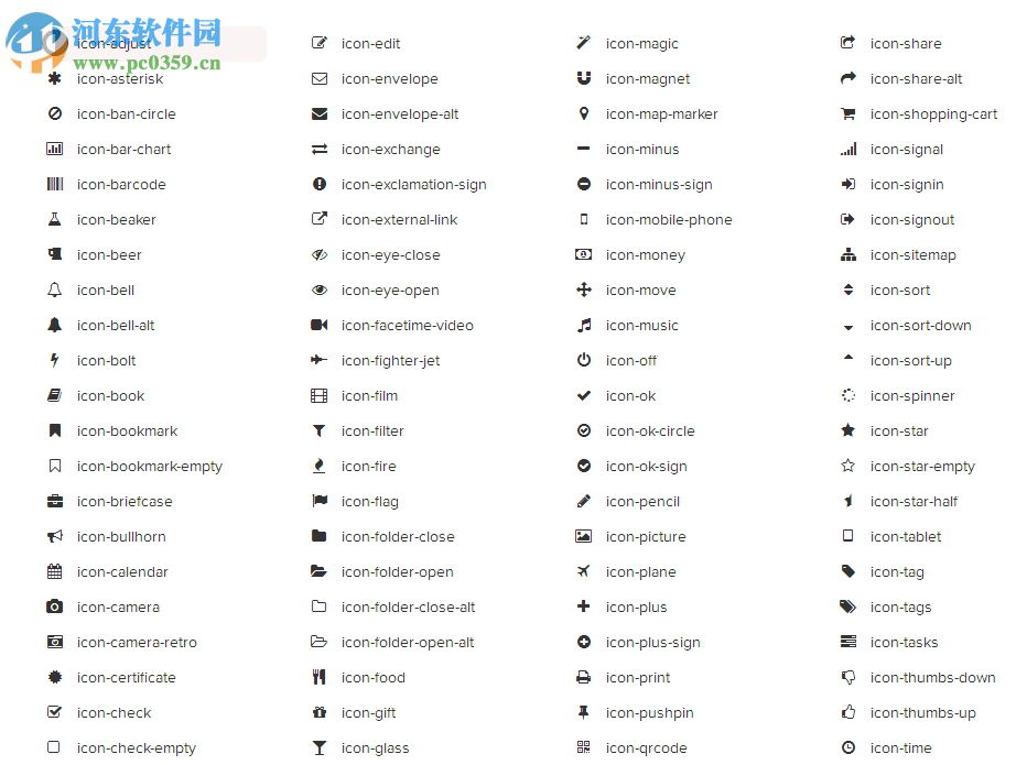 Font Awesome(CSS字体图标插件) 4.7.0 官方版