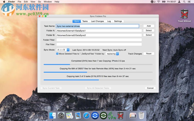 Sync Folders Pro for Mac版 文件同步软件 3.3.7 破解版