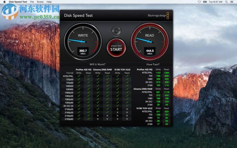 disk speed test for mac(硬盘测速工具) 2.2