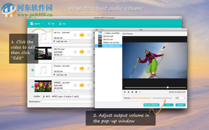 4Video MP3 Converter for Mac（音视频转换器） 5.1.57