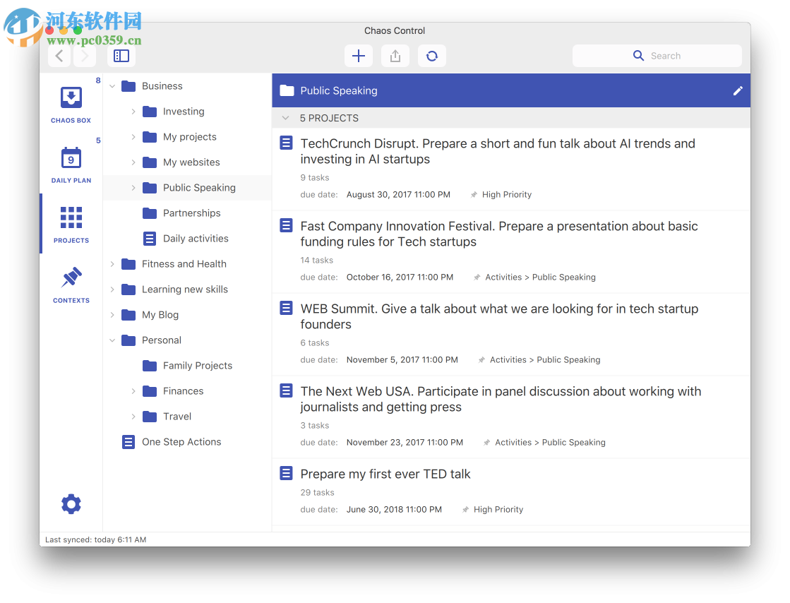 Chaos Control for Mac（gtd时间管理） 1.1.1