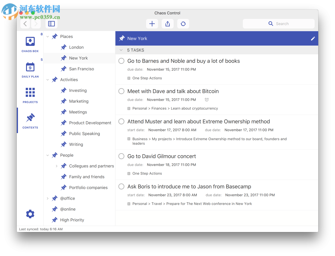 Chaos Control for Mac（gtd时间管理） 1.1.1