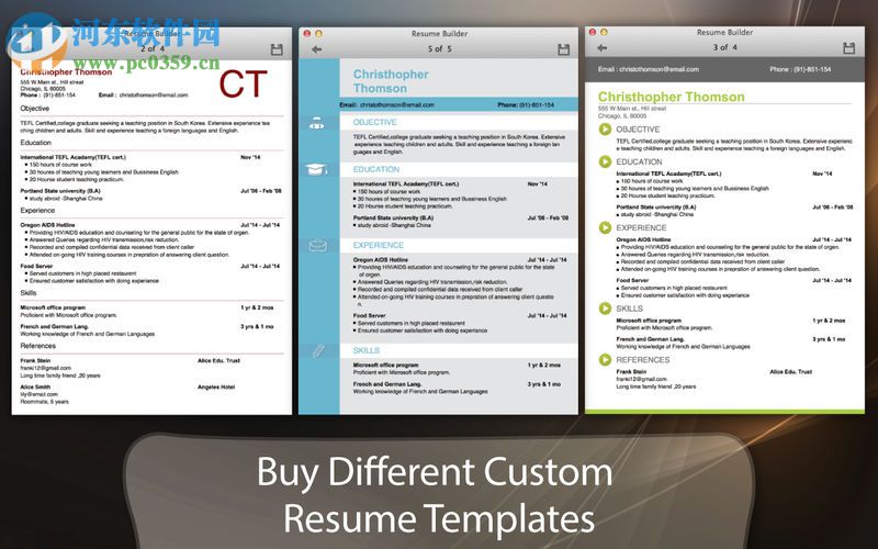 Resume Builder for Mac(简历制作软件) 1.5.0 免费版
