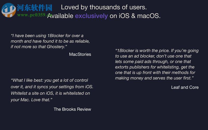 1Blocker for Mac(广告屏蔽软件) 1.4 免费版