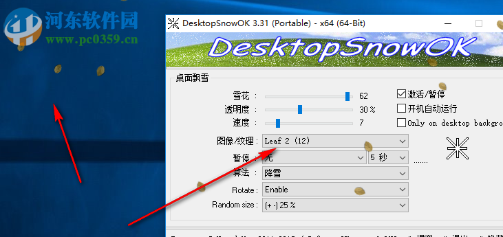 DesktopSnowOK(桌面飘雪)