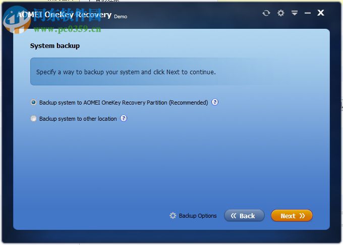 AOMEI Onekey Recovery Pro下载(傲梅一键恢复) 1.6.1 专业版