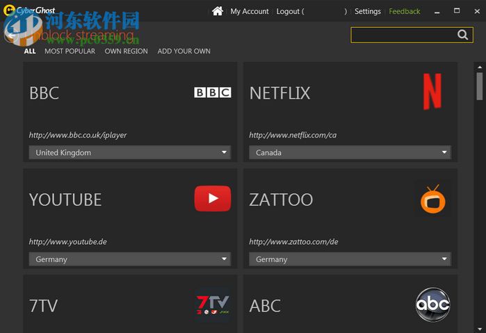Cyberghost for windows下载 5.0 桌面版
