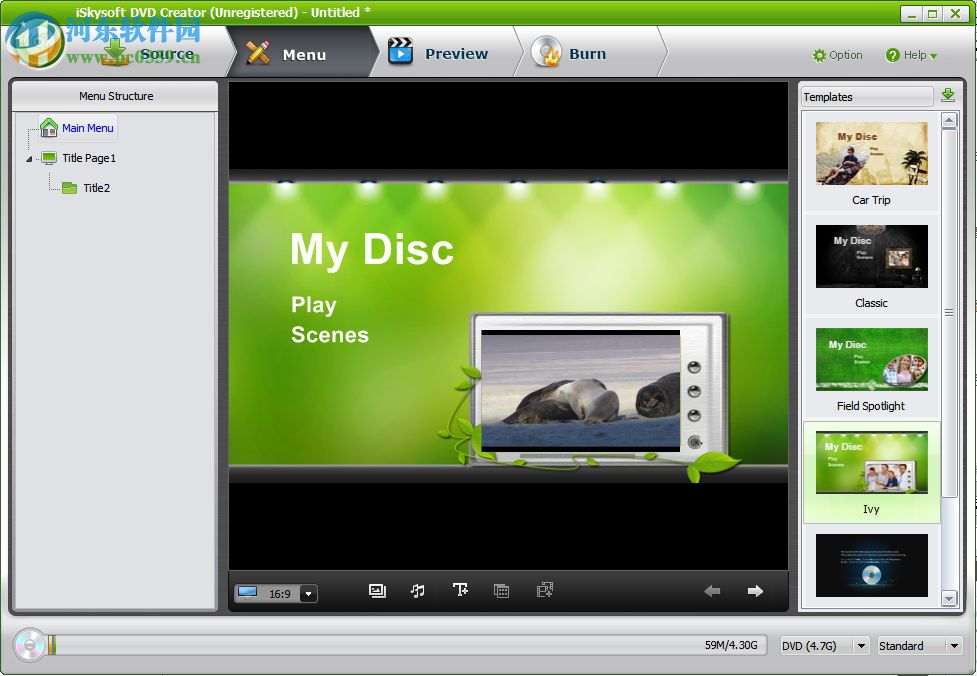 DVD编辑创建工具(iSkysoft DVD Creator)