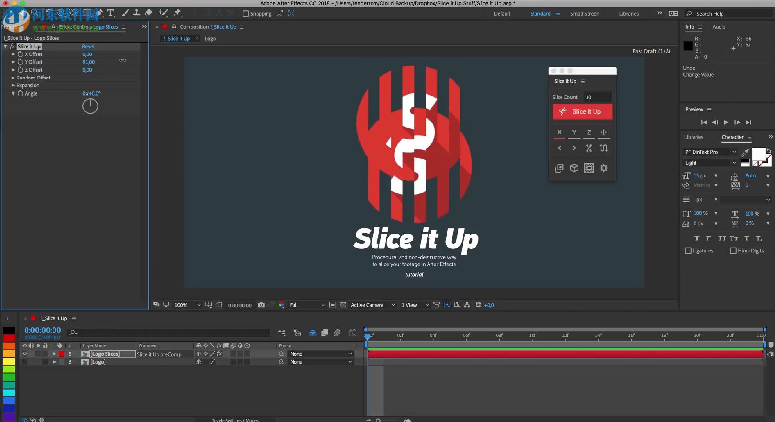 Slice it Up 2(AE图形切片脚本) 免费版