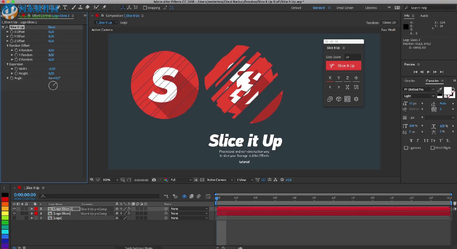 Slice it Up 2(AE图形切片脚本) 免费版
