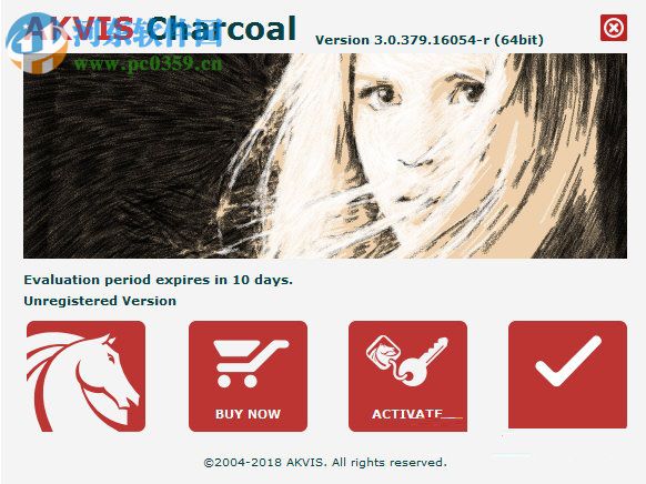 AKVIS Charcoal(木炭效果滤镜插件) 3.0.379 官方版