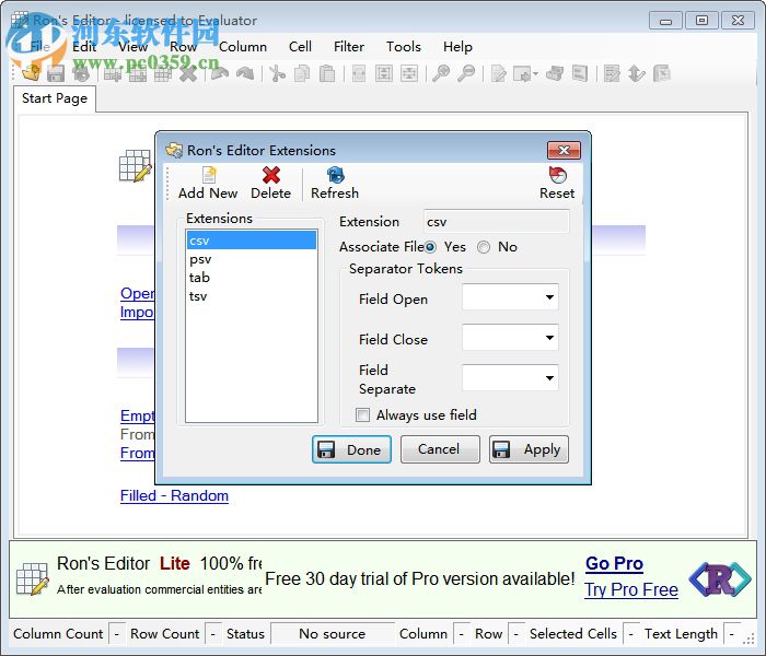 Rons Editor(CSV文件编辑器) 2018.03.29 官方版
