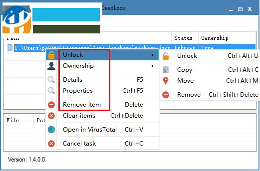 DeadLock(文件夹解锁器) 1.4.0 官方版