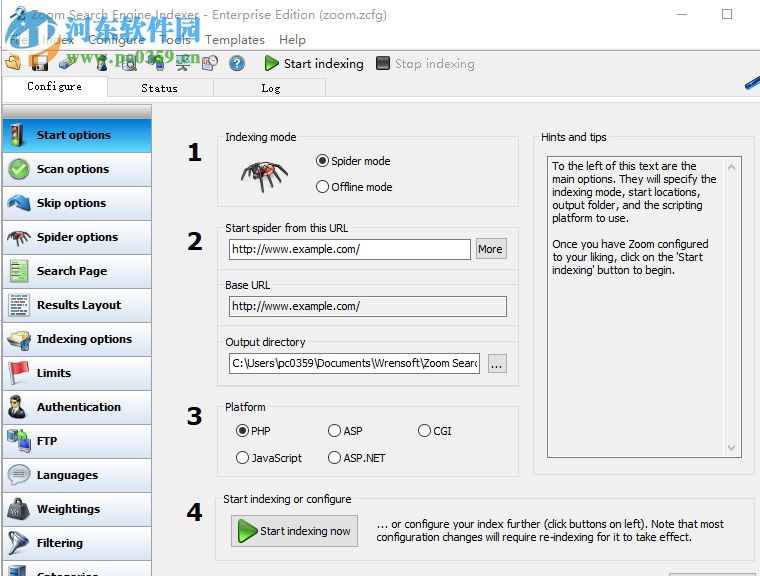 Zoom Search Engine Indexer(网站开发套件) 7.0 官方版