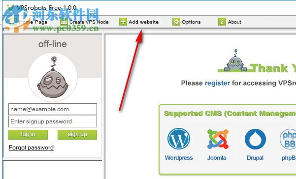 VPSrobots(一站式网站管理软件) 1.0 官方版