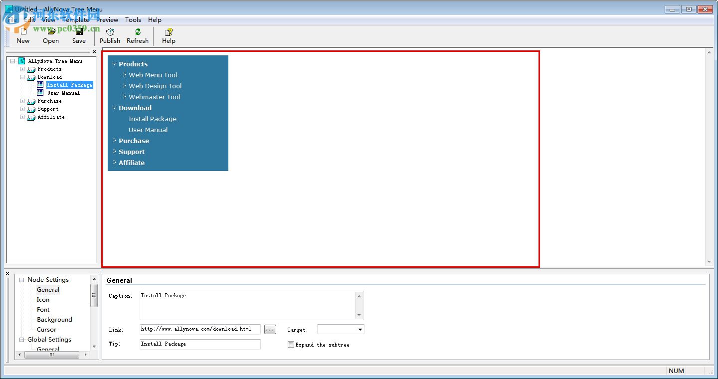 AllyNova Tree Menu(网页菜单制作工具) 3.4 最新版