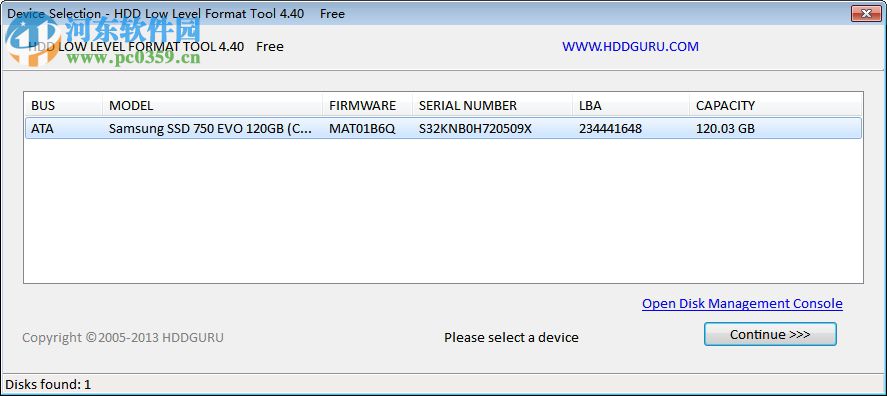 HDD LLF Low Level Format Tool(硬盘低级格式化工具) 4.40 免费版