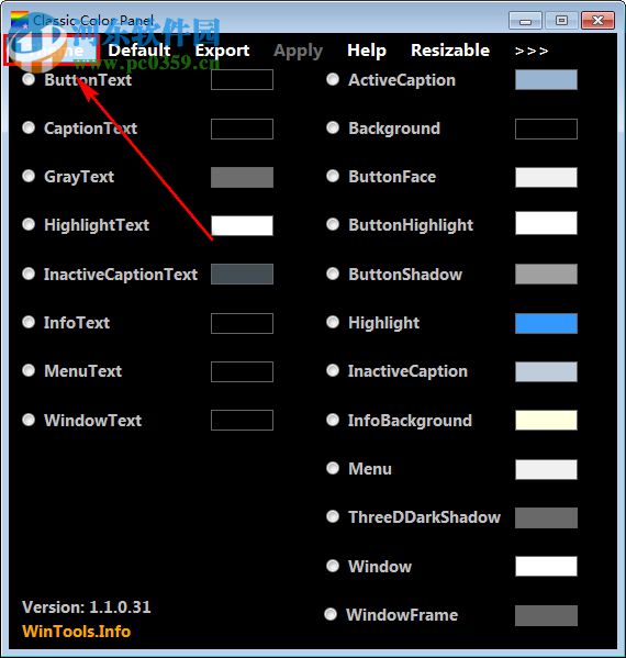 Classic Color Panel(系统窗口颜色修改工具) 1.10 免费版