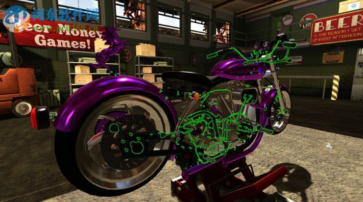 摩托车车库机械模拟器 英文版