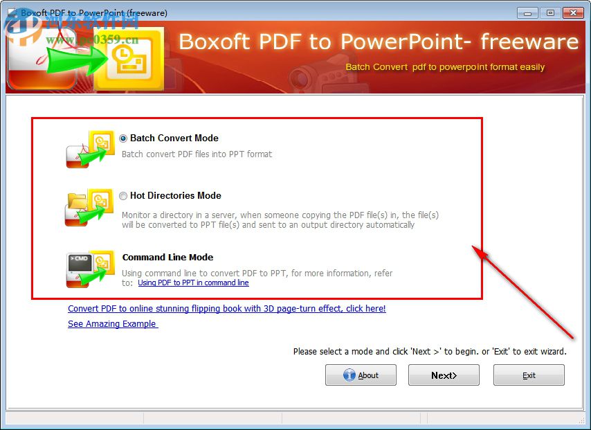 Boxoft PDF to PowerPoint(PDF转PPT软件) 1.41 免费版