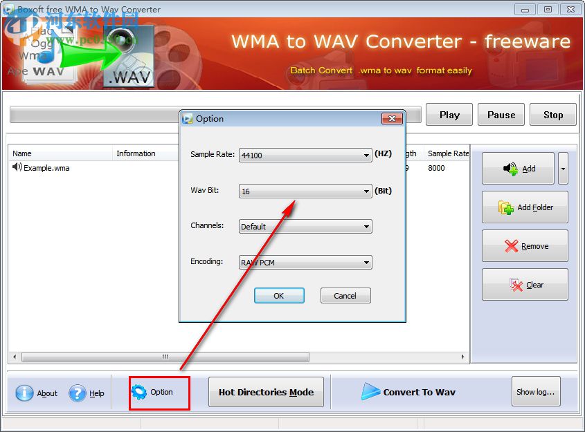 Boxoft WMA to Wav converter(WMA转Wav格式) 1.0 官方版