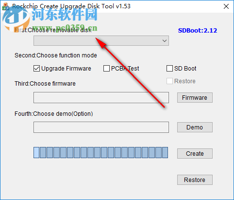 Rockchip Create Upgrade Disk tool 1.53 英文版