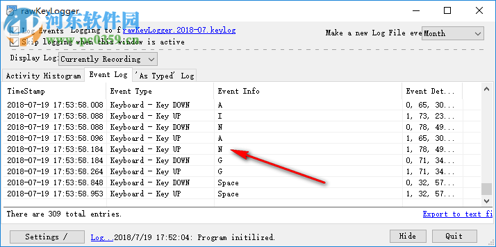 rawKeyLogger(鼠标操作记录器) 0.5 绿色版