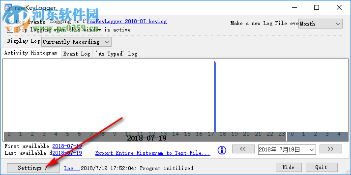 rawKeyLogger(鼠标操作记录器) 0.5 绿色版