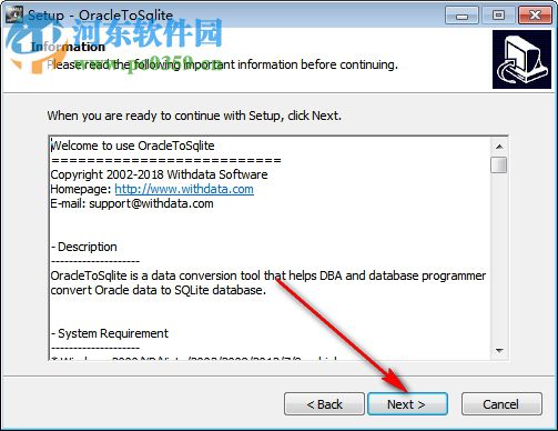 OracleToSqlite(Oracle导入到Sqlite工具) 2.3 官方版