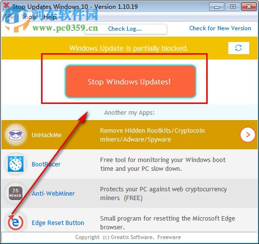 StopUpdates10(win10自动更新关闭工具)