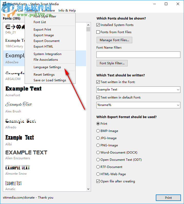 Print My Fonts下载(字体打印软件) 18.4.12 官方版