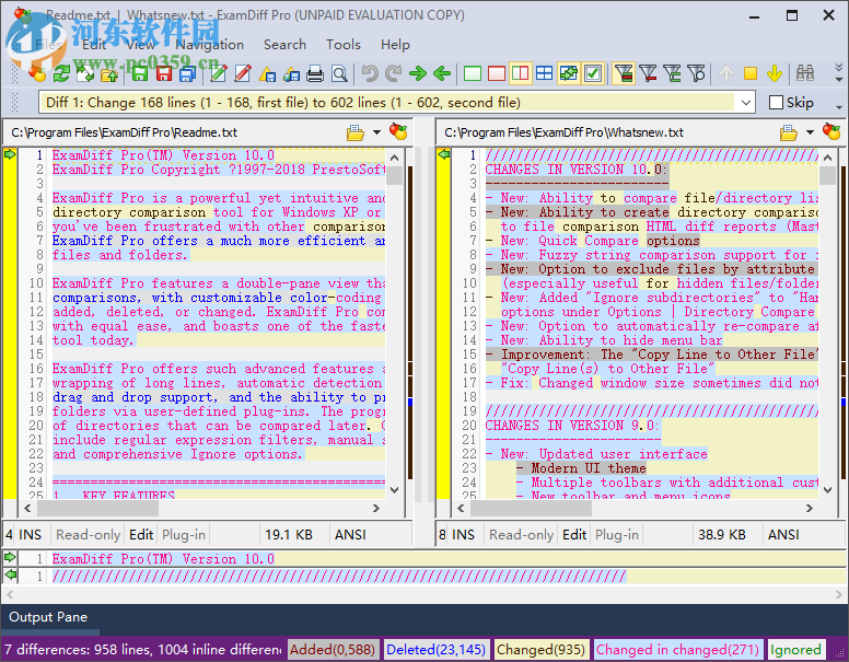 ExamDiff Pro(文件对比工具) 32/64位10.0.1.1 破解版
