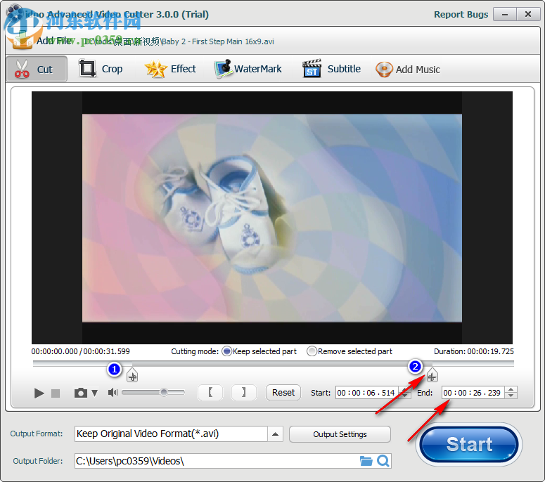 视频剪切软件(idoo Video Cutter) 3.0.0 官方版