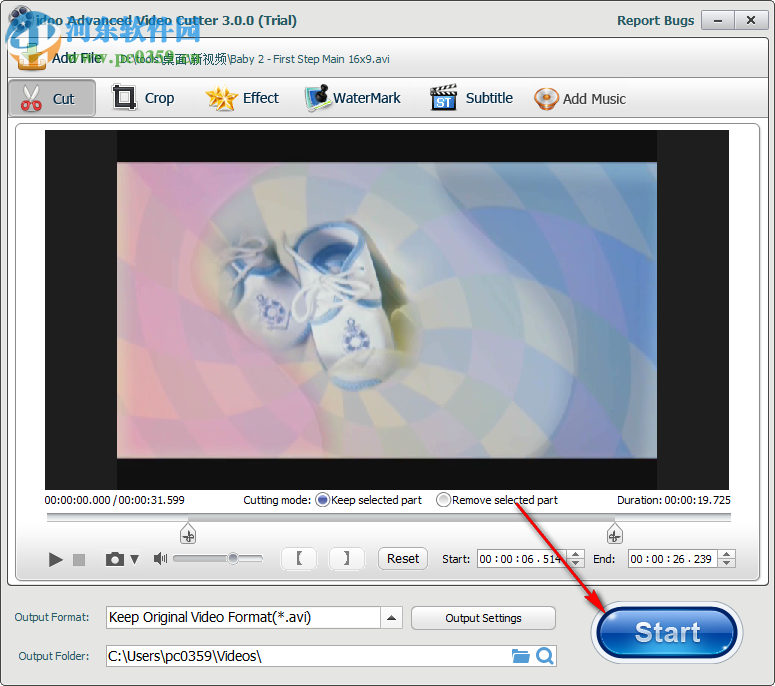 视频剪切软件(idoo Video Cutter) 3.0.0 官方版
