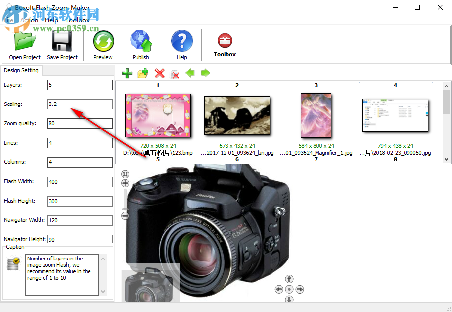 Boxoft Flash Zoom Maker(Flash制作软件) 1.1 官方版