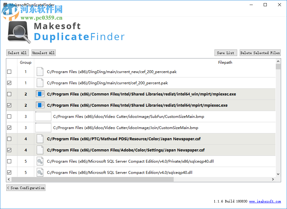 Makesoft DuplicateFinder(重复文件查找) 1.1.6 免费版