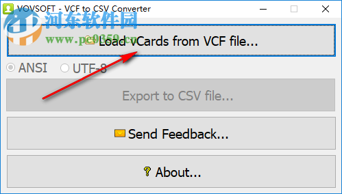 VovSoft VCF to CSV Converter(VCF转CSV工具)