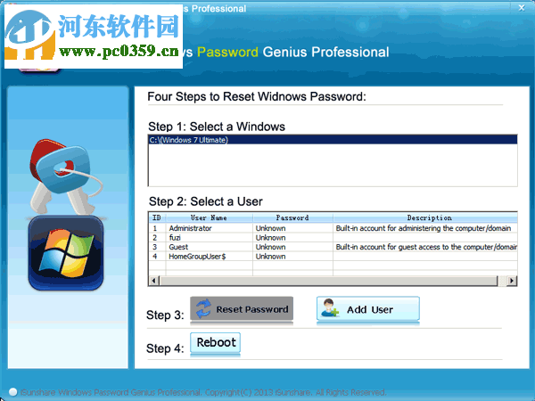 iSunshare Password Genius(通用密码恢复软件) 2.1.1 官方版