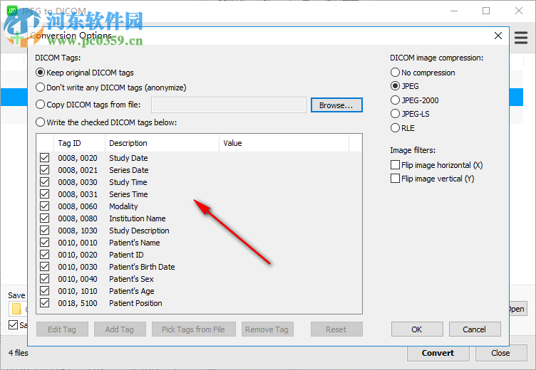 JPEG to DICOM(JPEG转DICOM软件) 1.10.2 官方版