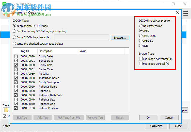 JPEG to DICOM(JPEG转DICOM软件) 1.10.2 官方版