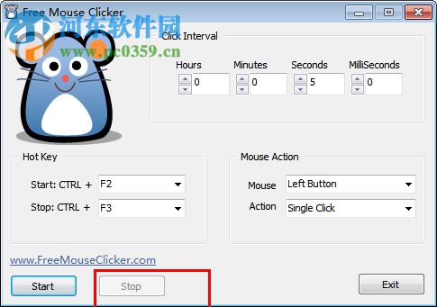 Free Mouse Clicker(鼠标重复点击软件) 1.0.0.0 官方绿色版