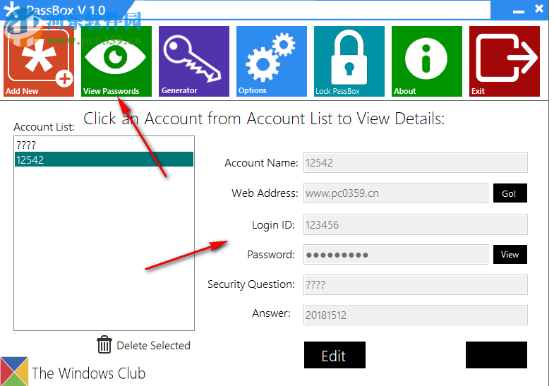 PassBox(密码管理软件) 1.0 绿色版